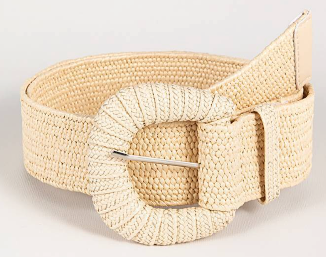Retro-Sommergürtel für Damen mit Flechtmuster – Verstellbares Taillenaccessoire