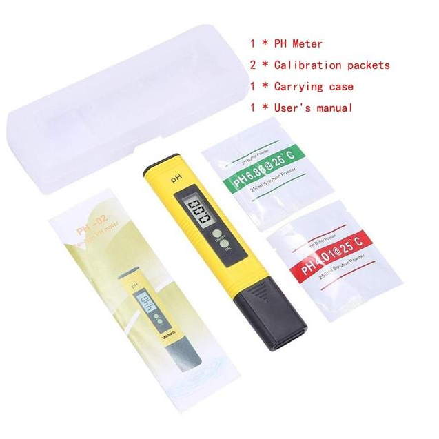 Digitaler LCD-pH-Meter Genauigkeit 0,01 Aquarien Pool pH-Tester für Wasser Wein Urin Autokalibrierung
