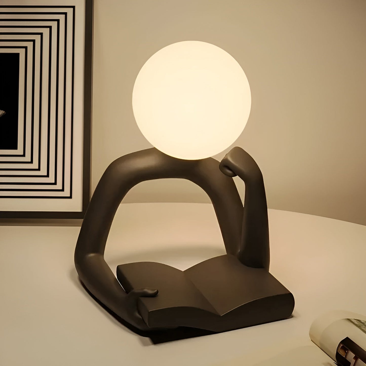 Aura Sculpt Lampe - Moderne Tischlampe mit abstraktem Design | Karnz