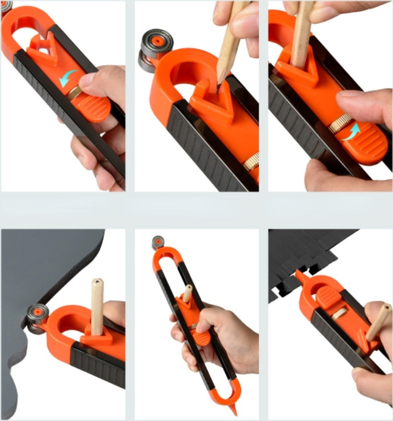 AdjustaKarnze Profil Schreiber Lineal