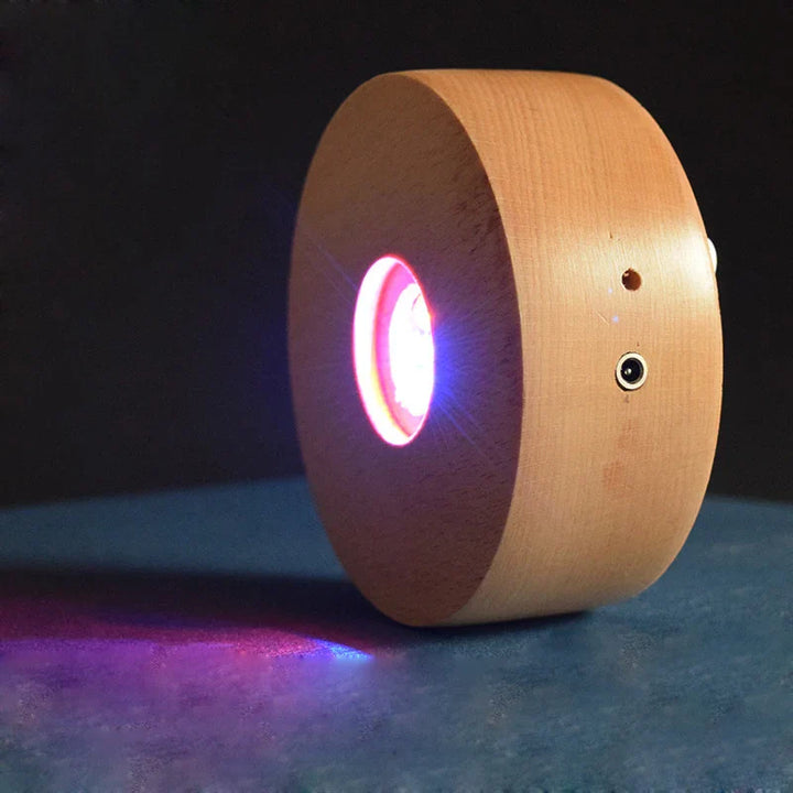 Personalisierte Kristallkugel mit Haustierfoto & LED-Basis Karnz