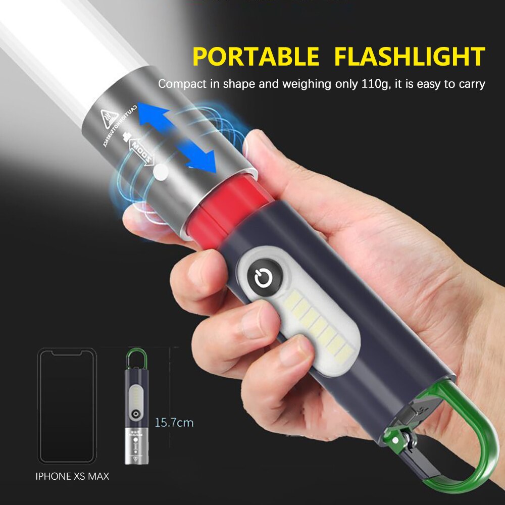 Zoom Ultra-Hell Taschen-LED Outdoor Taschenlampe | Karnz