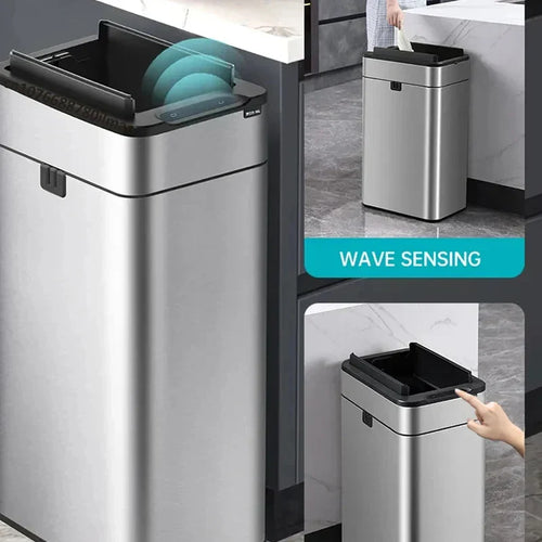 Karnz | Smart Edelstahl Automatischer Sensor Mülleimer
