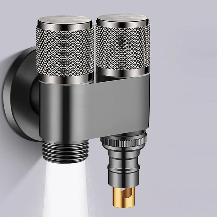 Dual Flow Pro – 2-in-1 Wandarmatur für Toilette und Waschmaschine Karnz