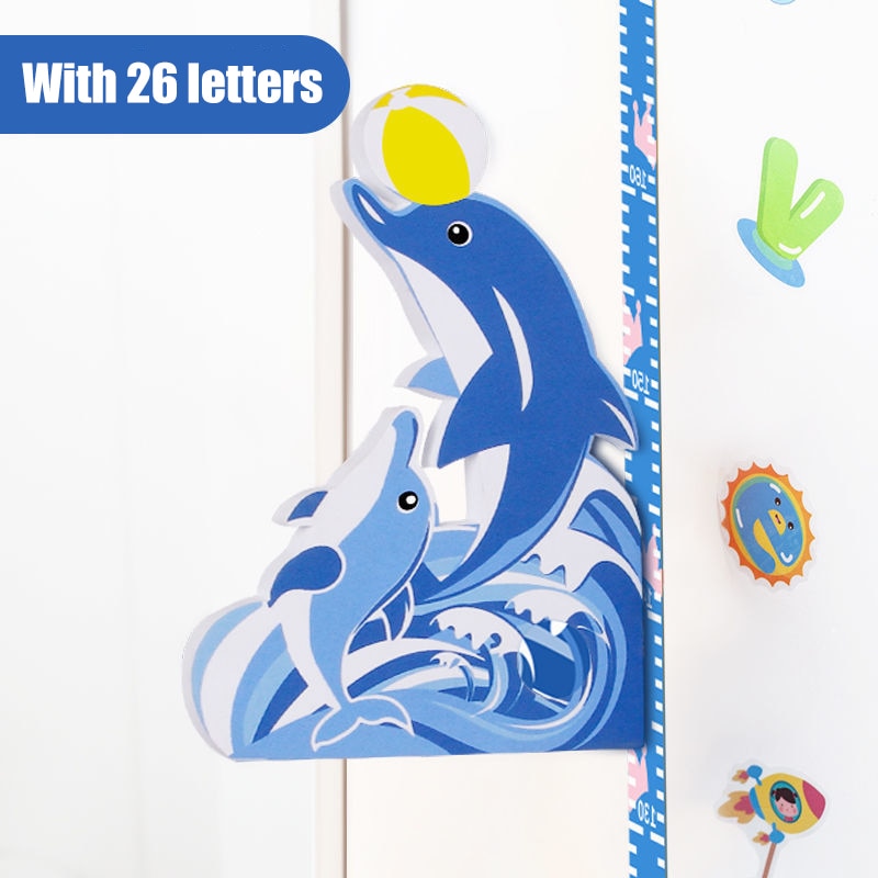 3D Cartoon Kinder Höhenaufkleber | Karnz
