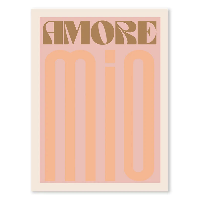 Pink Retro Liebe Zitat Wandkunst Feine Kunst Leinwanddrucke Typografische Bilder Für Schlafzimmer Wohnzimmer Hotelzimmer Modernes Apartment Wandkunst Dekor | Karnz