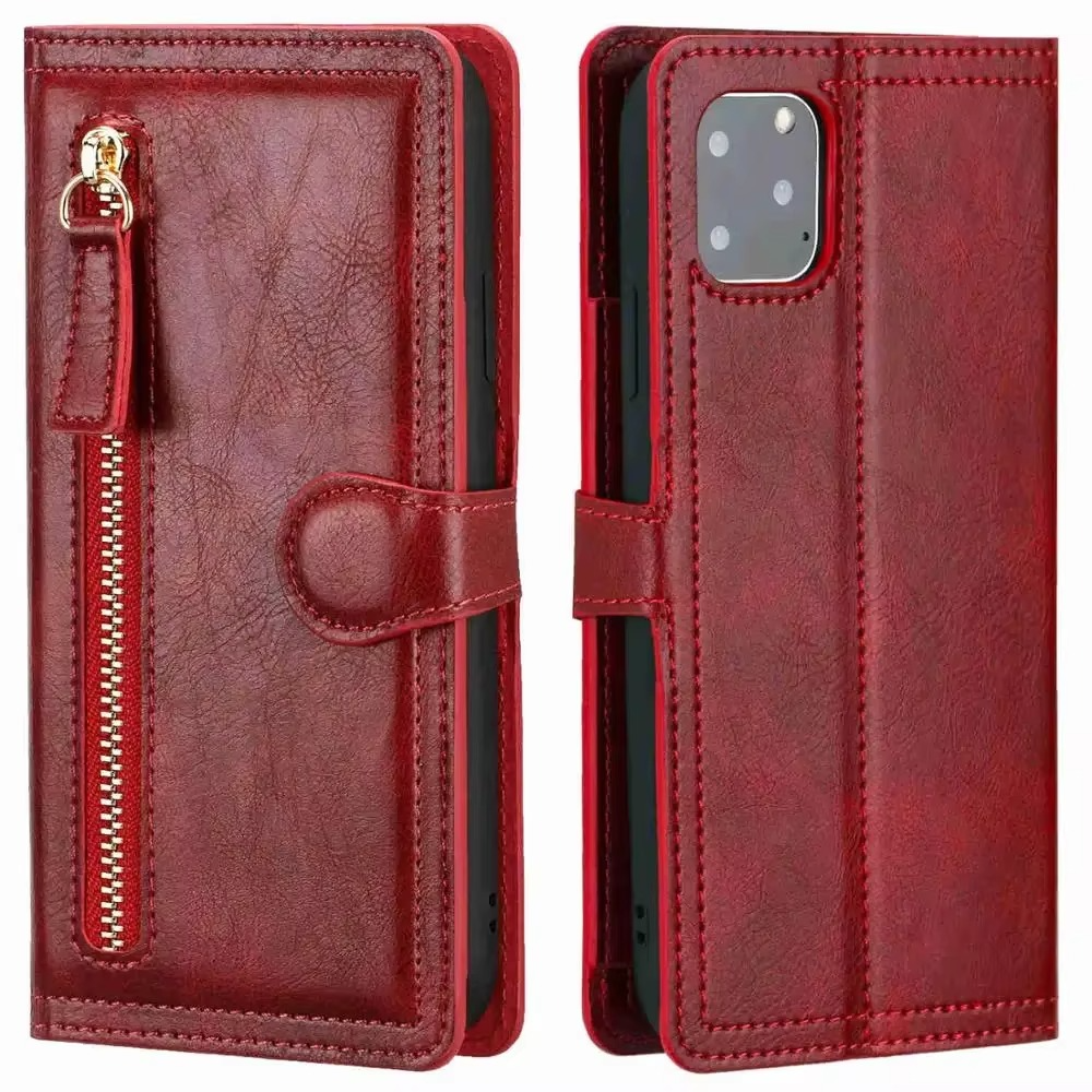 Premium-Leder-iPhone-Klapphülle mit Ständer