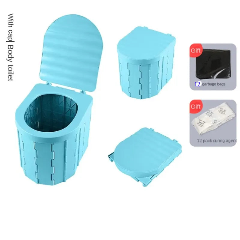 Bequeme Reise Faltbare Camping-Toilette | Karnz