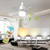 30W E27 Deckenventilator Licht mit Fernbedienung - LED Dimmfunktion, intelligenter leiser Ventilator für Schlafzimmer & Wohnzimmer | Karnz