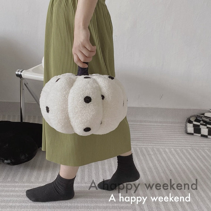 Weiche Pumpkin-Plüsch-Halloween-Kissen | Karnz