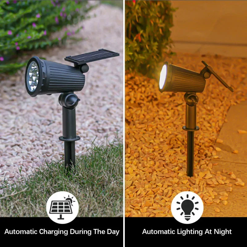 Solar LED Gartenstrahler Außen | Karnz