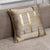 Glänzende Goldene Silber Streifen Jacquard Kissenbezüge 45x45cm Kissenbezüge Quadratischer Bezug Für Sofa Wurfkissen Licht Luxus Nordic Wohnkultur | Karnz