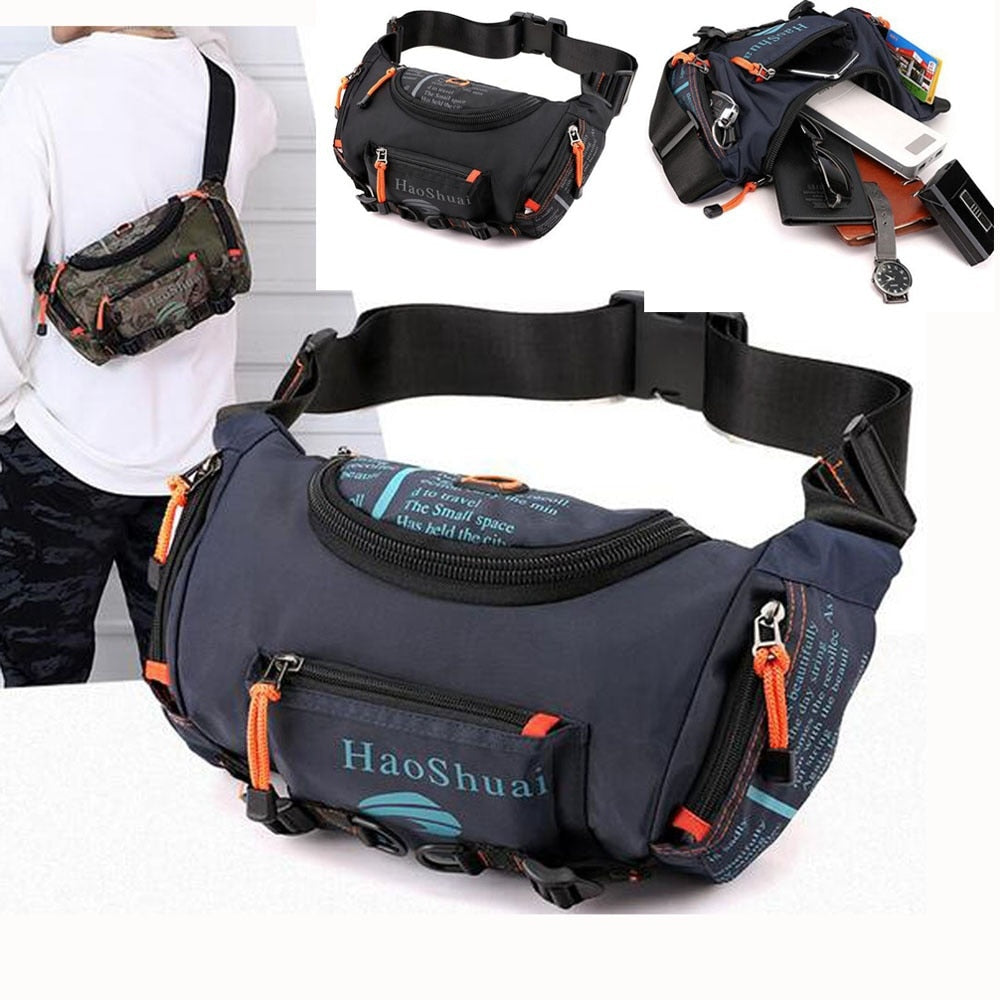 Karnz | Wasserdichte Oxford-Stil Stash-Taschenbauchtasche