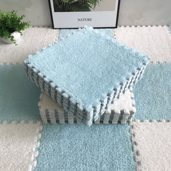 DIY Winter Plush Puzzle Mat | Karnz