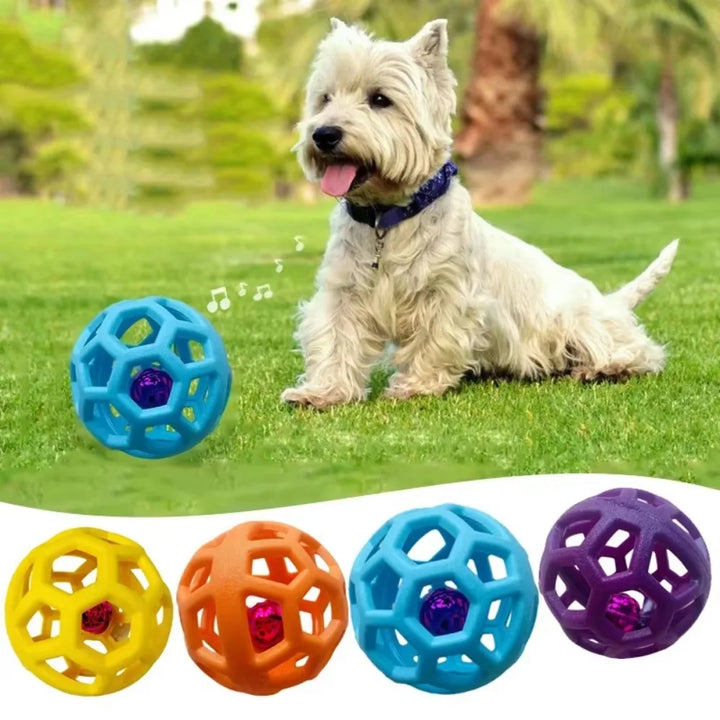 Kauball aus Naturgummi mit Glocke Karnz