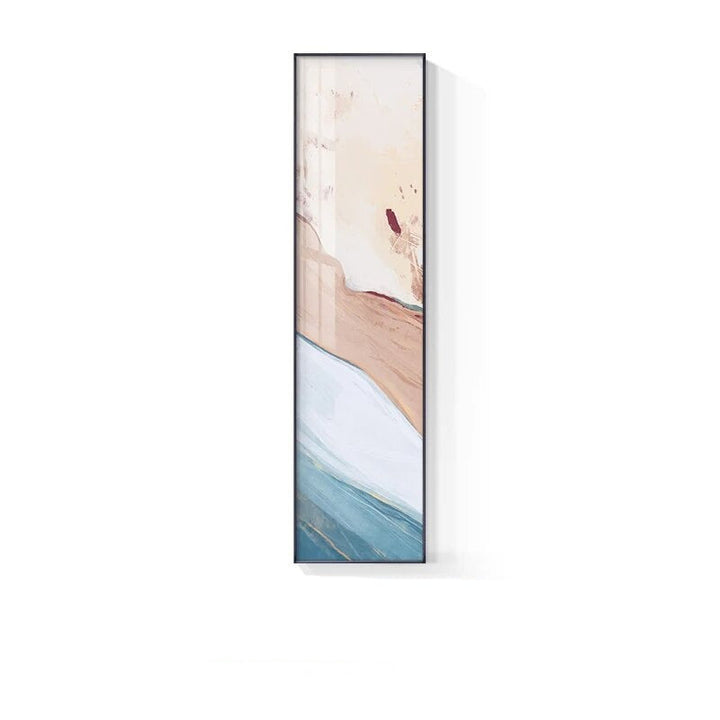 Marmor Druck Abstract Vertikale Format Wandkunst Blau Pastell Rosa Bilder Für Modernes Wohnzimmer Schlafzimmer Eingangsbereich Wanddekoration | Karnz