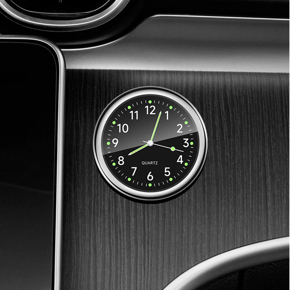 Sandsberg | Leuchtende Mini-Autouhr Aufklebbare Digitale Uhr für Auto Ornamente