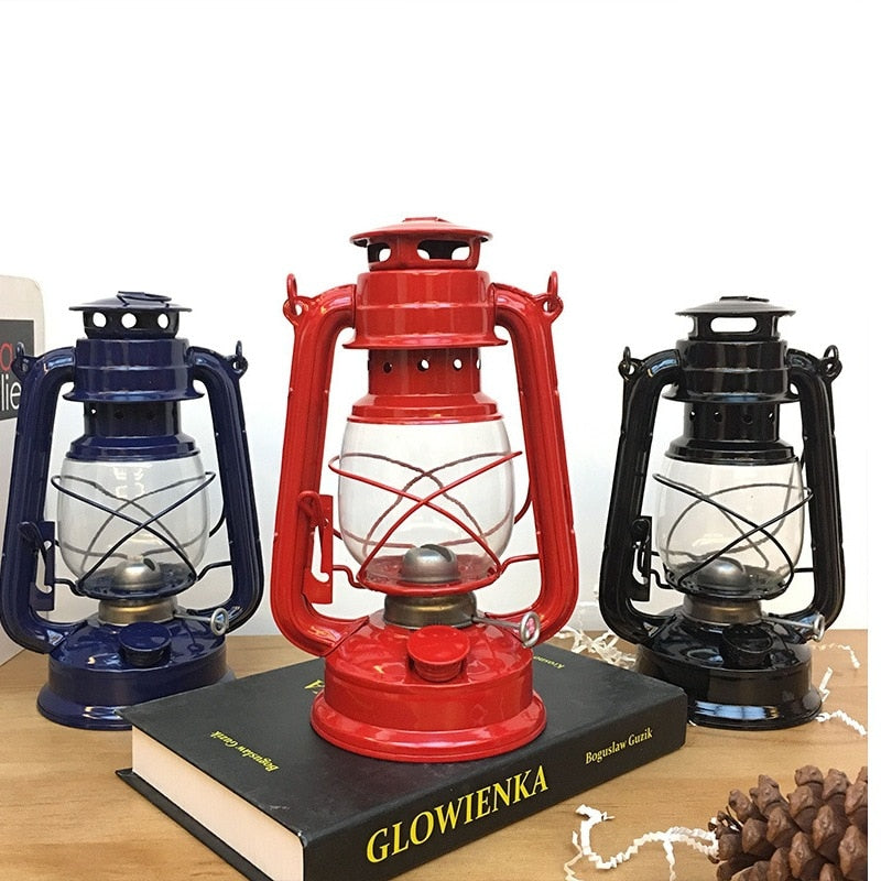 Nostalgische Campingseite Außen-Kerosin-Laterne Lampe | Karnz