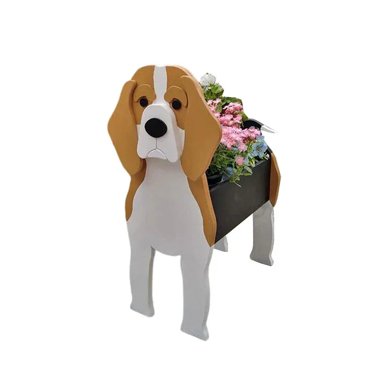 Blumentopf – Pfotenstark – Pflanzgefäß für Hunde – Verschiedene Rassen