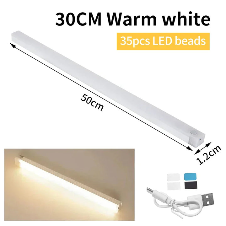 Karnz | SenseLite Motion LED | Wiederaufladbares Sensorlicht mit Magnetbefestigung | Warmweiß | Für Schrank, Bett & Flur