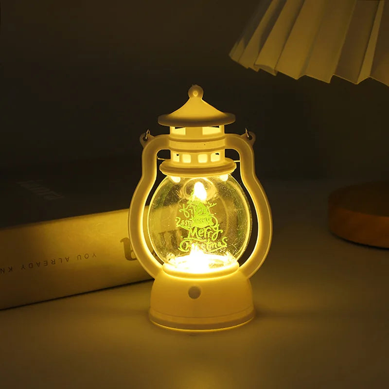 Mini-Weihnachtslampe mit LED-Beleuchtung - Tragbare dekorative Laterne für festliche Dekoration, Winter- & Weihnachtszeit | Karnz