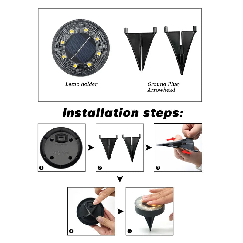 Karnz | Terraluna Solar Bodenleuchte LED | IP68 Wasserdicht | Automatische Lichtsteuerung | Für Garten, Weg & Terrasse