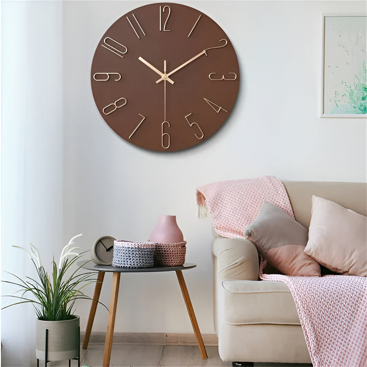 3D Wanduhr – Modern und Elegant | Dekorative Wanduhr für Wohnzimmer und Büro | Karnz