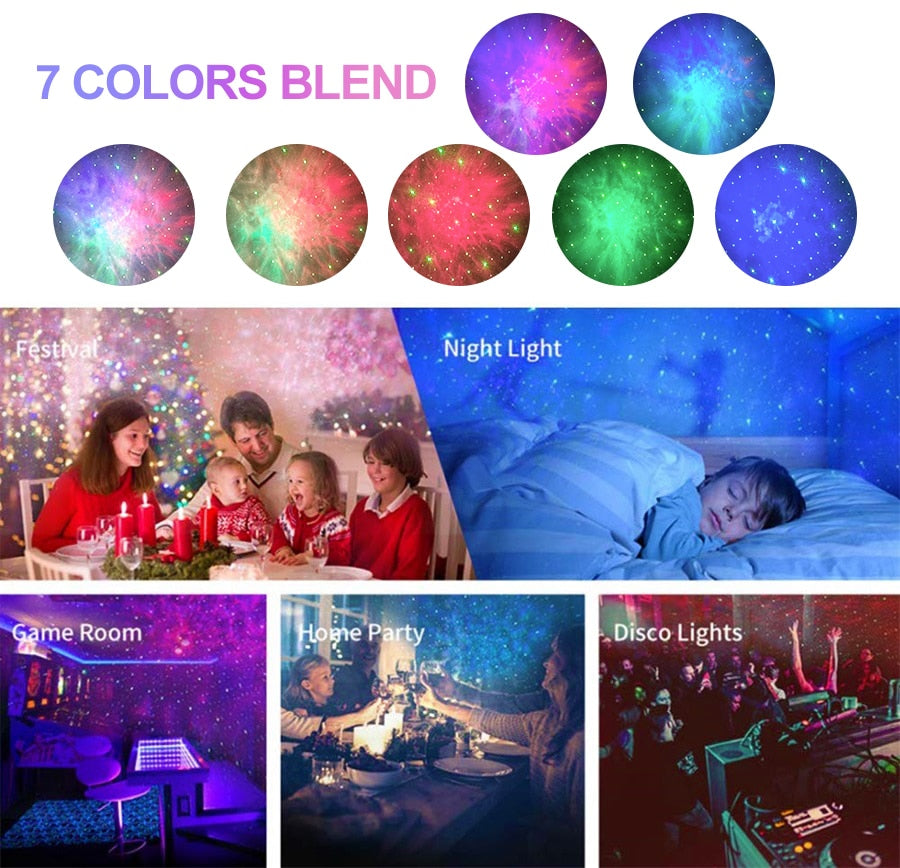 Galaxy Glow Rotierender Sternenhimmel Projektor | Karnz