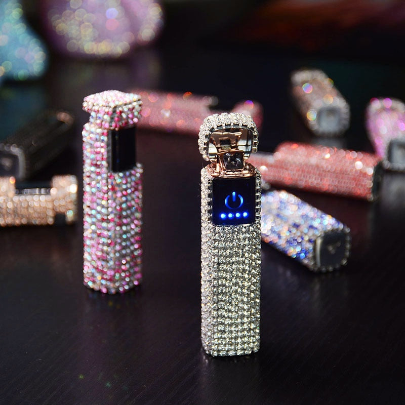 Karnz | Sparkle Stone Strass Wiederaufladbares Tragbares Feuerzeug