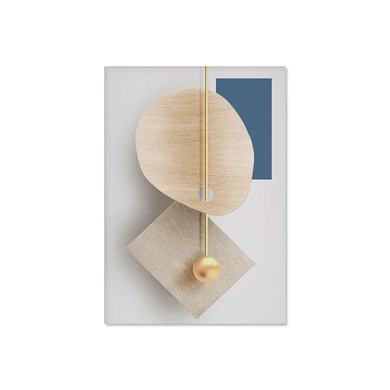 Moderne Ästhetik Abstrakte Geometrie Wandkunst Fine Art Leinwanddrucke Poster Bilder Für Moderne Wohnung Wohnzimmer Licht Luxus Wohnkultur | Karnz