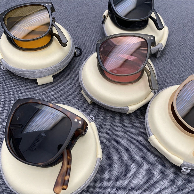 Karnz | Anti-UV faltbare Mode Flex klare Sicht Sonnenbrille