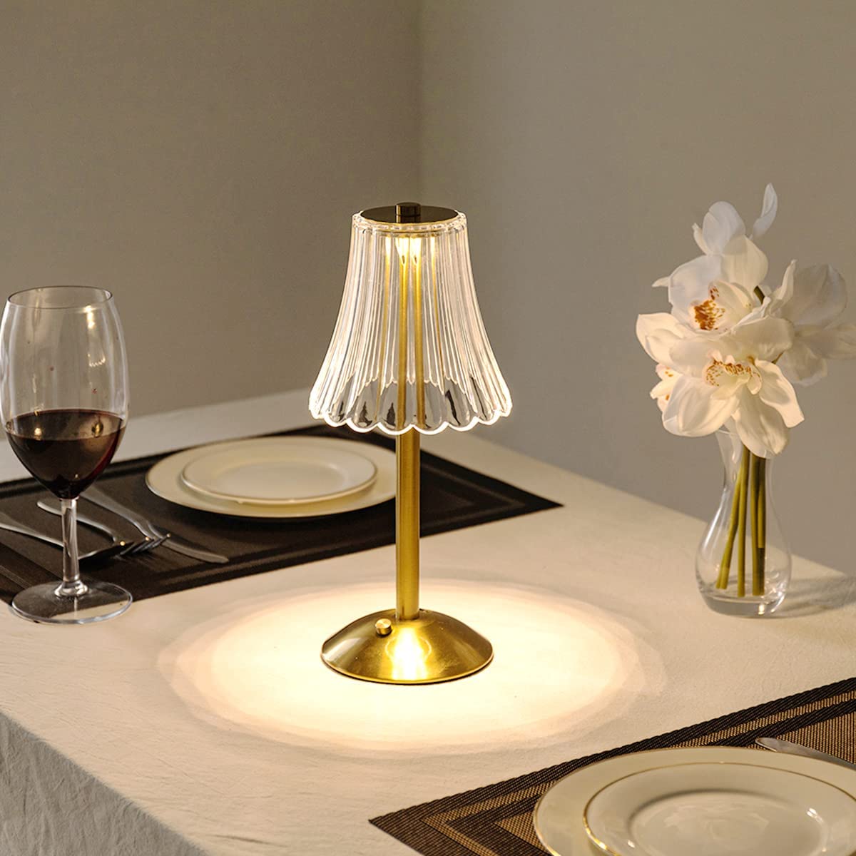 LED Retro Tischlampe USB aufladbar - BrillianceGlow | Karnz