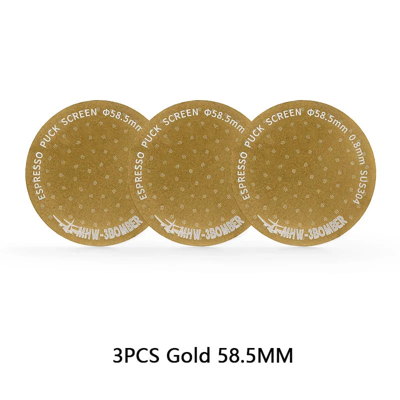 MHW-3BOMBER 51/53/58.5mm Espresso Puck Screen Doppel-Layer Metall Kaffee Wiederverwendbarer Filter