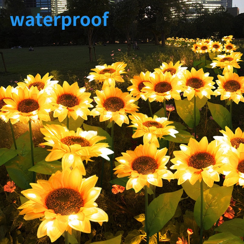 Sonnenblumen Wasserdichte Solar LED Gartenlichter