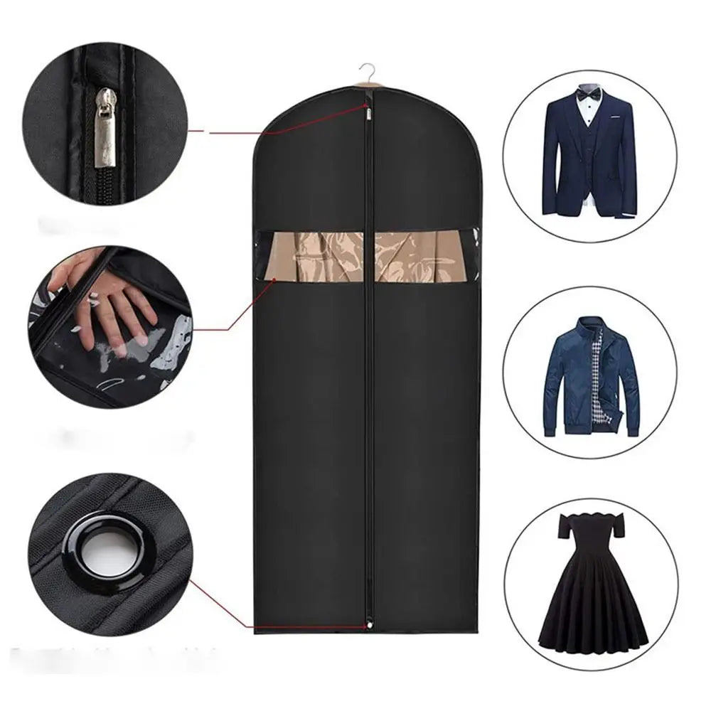 Karnz | GARMENTA Premium Kleid Schutzabdeckung | Staub- und wasserfest | Mit Sichtfenster | 3 Größen