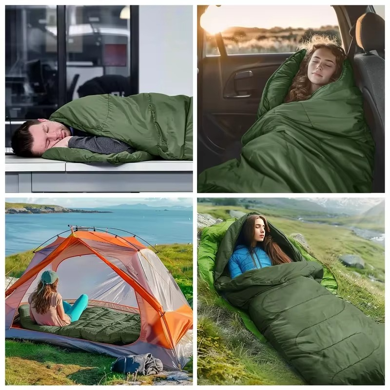 Ultraleichter, wasserdichter 4-Jahreszeiten-Campingschlafsack für Rucksackreisen und Wanderungen