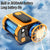20000mAh Tragbarer Taillenventilator - Starker Wind Hängender Nackenventilator mit Powerbank und LED-Beleuchtung für Outdoor-Sport und Arbeit | Karnz