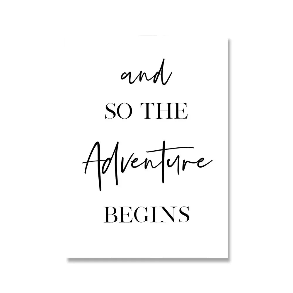 Mach große Dinge Motivationszitate Tägliches Mantra Poster Wandkunst Fine Art Leinwanddrucke Schwarz Weiß Bilder Für Wohnzimmer Home Office Dekor | Karnz