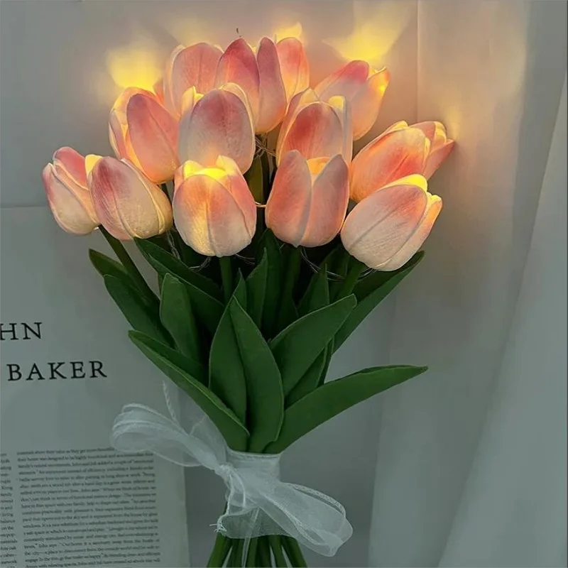 TulipGlow - Tragbare LED Tulpen-Nachtlicht Schüssel