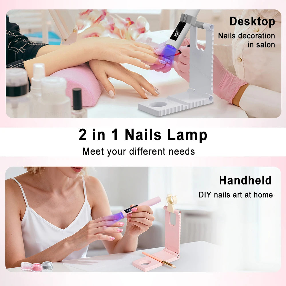 UV-Nagelstift mit Klappständer – aufladbar | Karnz