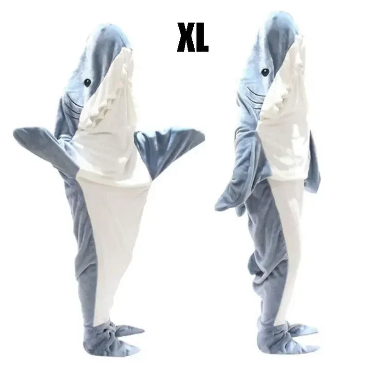 Snuggly Shark Gemütlicher Kapuzen-Einteiler Karnzanket