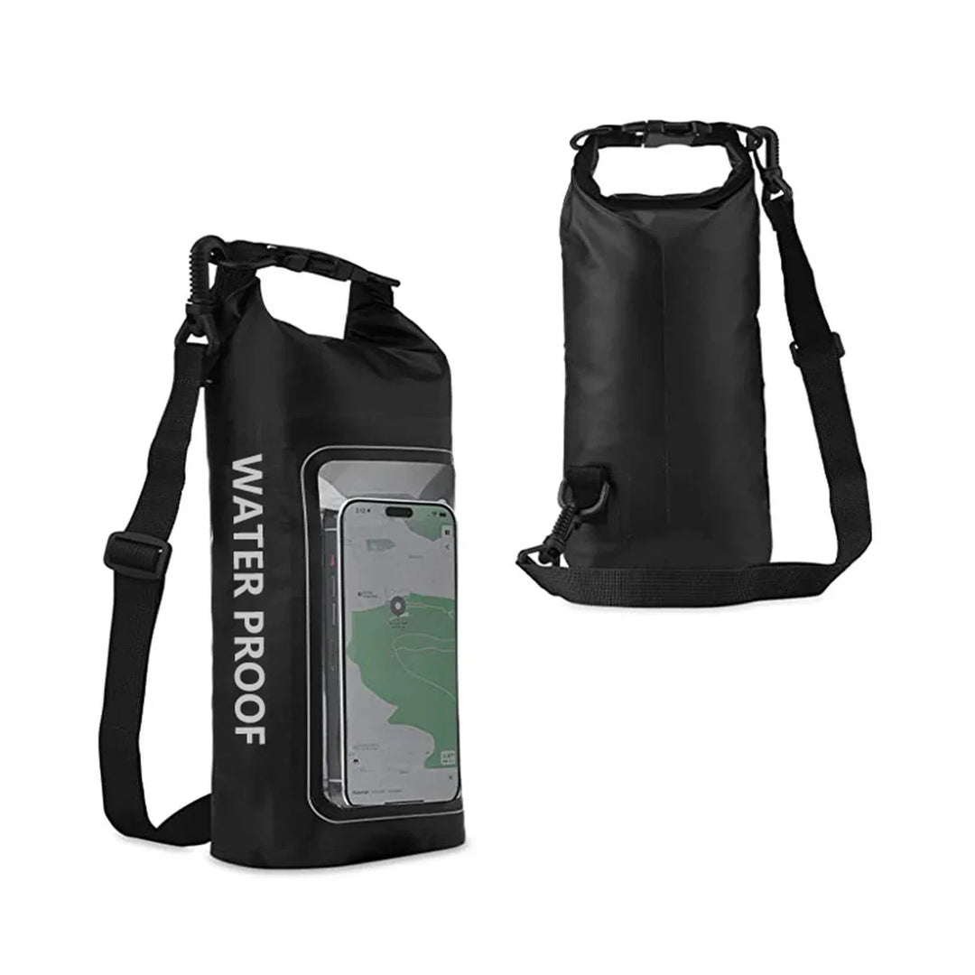 Karnz | AquaVault Wasserdichter Dry Bag 2L | Mit Touchscreen-Fenster | Outdoor-Tasche für Kajakfahren, Trekking & Wassersport