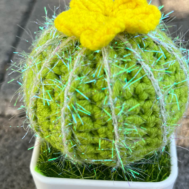 Handgestrickte Kaktee