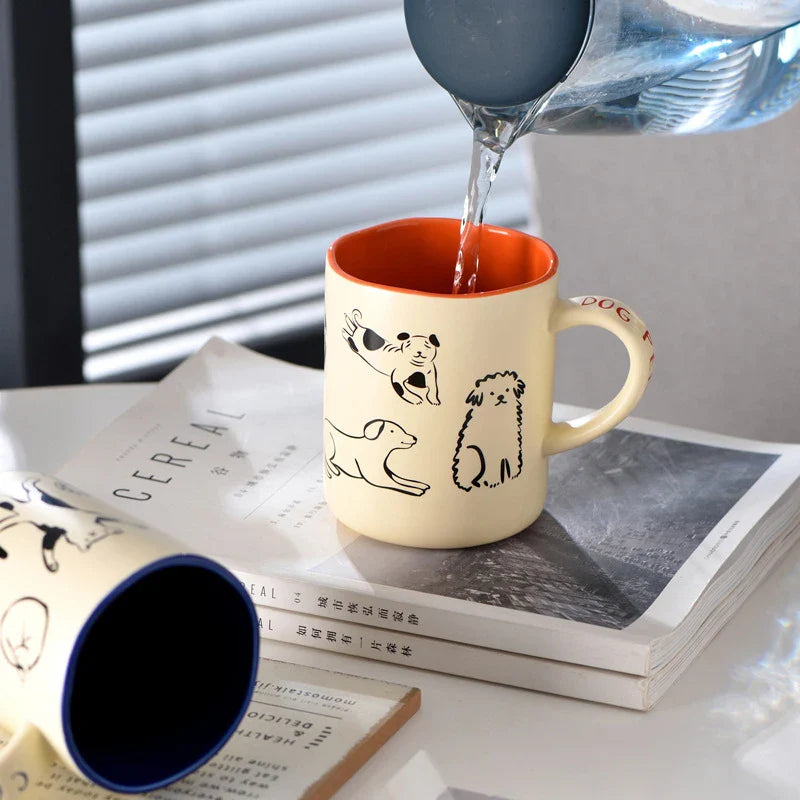 Bist du ein Katzen- oder ein Hundemenschen Kaffeebecher