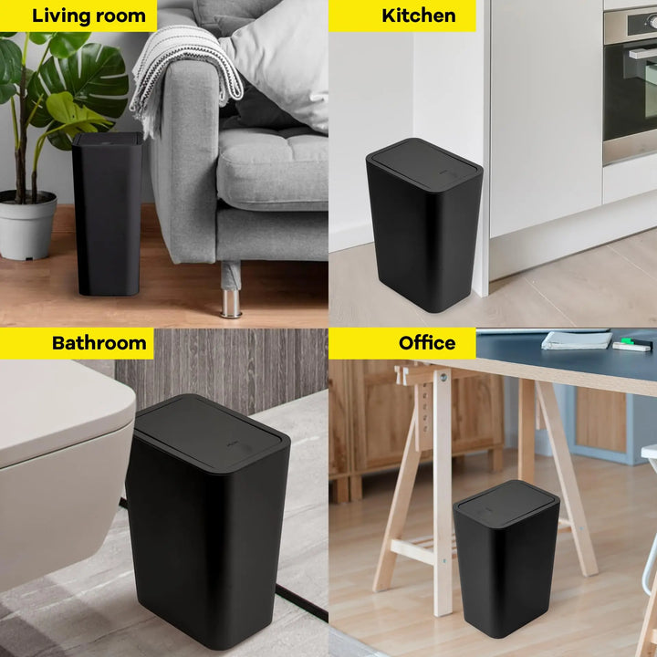 EcoPress 10L Mülleimer für Badezimmer Karnz