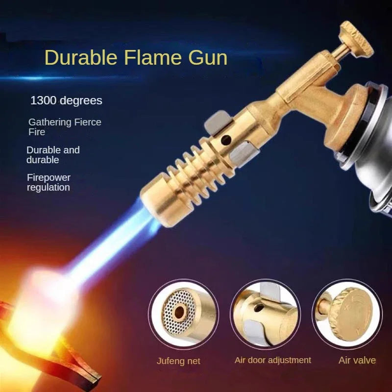 Karnz | Flammex Pro Lötkolben | Für Butangas | Einstellbare Flamme bis zu 1300 °C | Kompakt & Ergonomisch | Ideal für Küche & Outdoor