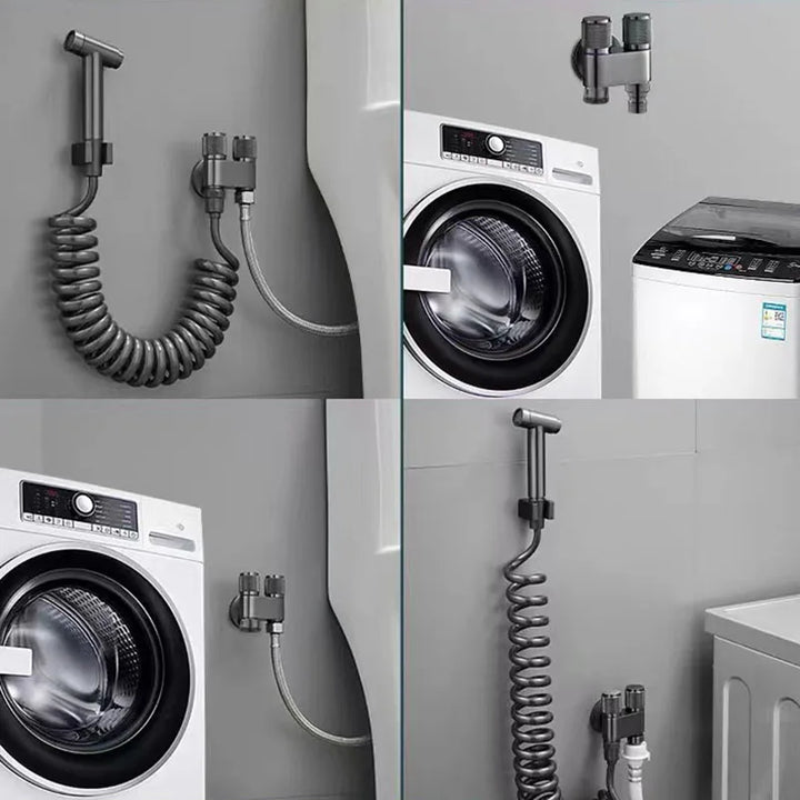 Dual Flow Pro – 2-in-1 Wandarmatur für Toilette und Waschmaschine Karnz