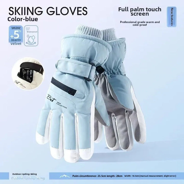 Karnz | GlacioShield Pro Gloves | Waterproof Winter Gloves | Touchscreen & Non-Slip | Warm Fleece Lining for Skiing, Cycling & Outdoor