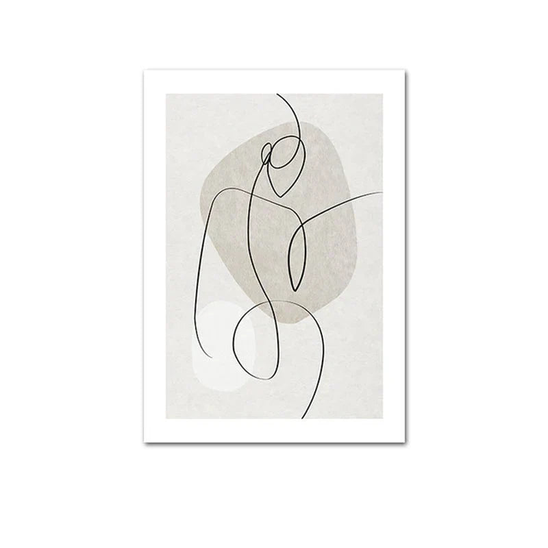Skandinavische Minimalistische Geometrische Dunkle Neutrale Farben Wandkunst Fine Art Leinwanddrucken Moderne Abstrakte Bilder Für Wohnzimmer Wohnkultur | Karnz