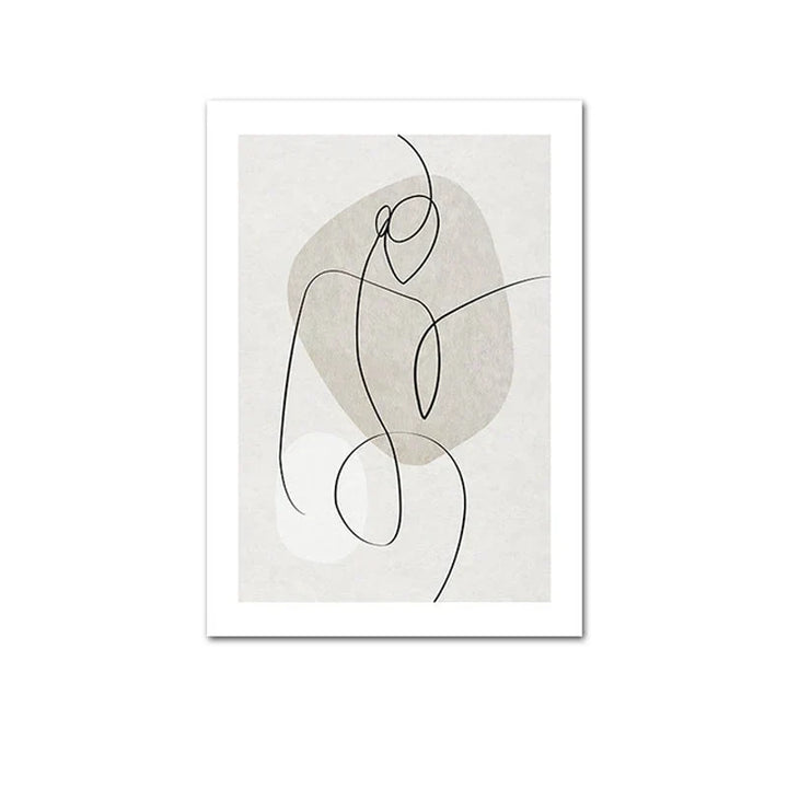Skandinavische Minimalistische Geometrische Dunkle Neutrale Farben Wandkunst Fine Art Leinwanddrucken Moderne Abstrakte Bilder Für Wohnzimmer Wohnkultur | Karnz